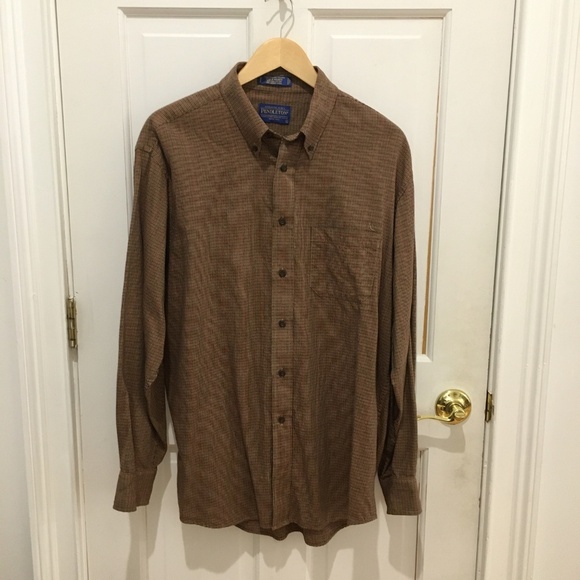 Vintage 90's Men's Pendleton Button Down Casual Dress Size Large - Picture 1 of 5
